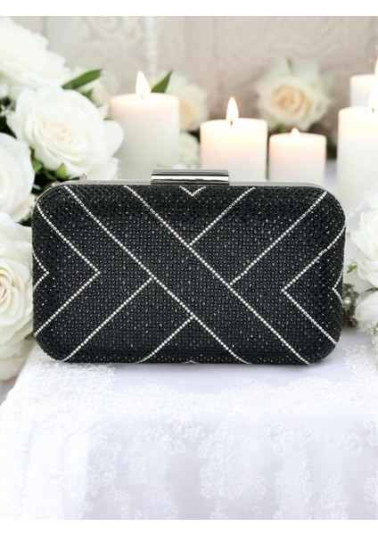 Siyah Renk Taşlı Kadın Abiye Çanta Düğün Nişan Mezuniyet fiyatları