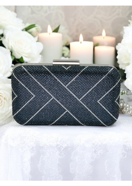 Lacivert Renk Taşlı Kadın Abiye Çanta Düğün Nişan Mezuniyet fiyatları