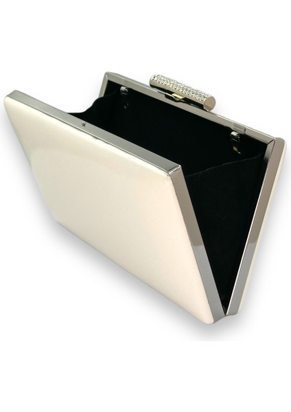 Bej Renk Cilt Deri Mat Deri Abiye Çanta Gece Çantası Düğün Nişan Kına modelleri