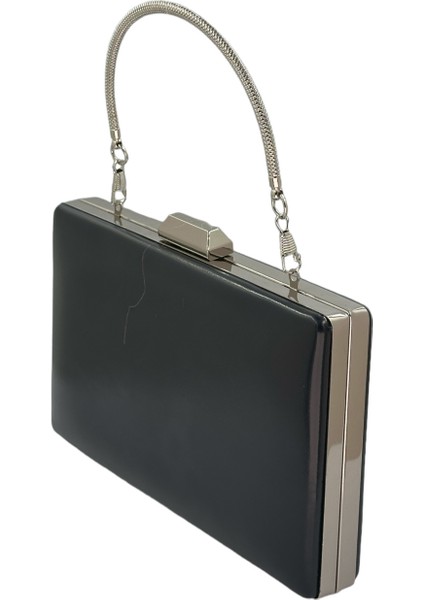 Lacivert Renk Cilt Deri Mat Deri Metal Saplı Abiye Çanta Gece Çantası Düğün Nişan Kına fiyatları