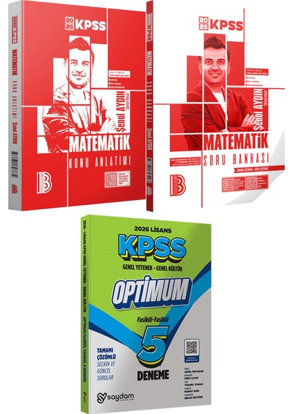 2026 Kpss Matematik Konu Anlatımı ve Çözümlü Soru Bankası - Lisans Optimum 5 Deneme