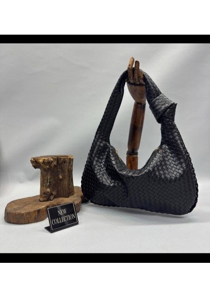 Örgü Desenli Kadın Kol Çantası – Günlük Şık Omuz Çantası | Yumuşak Deri Dokulu, Geniş Iç Hacimli, Trend Model