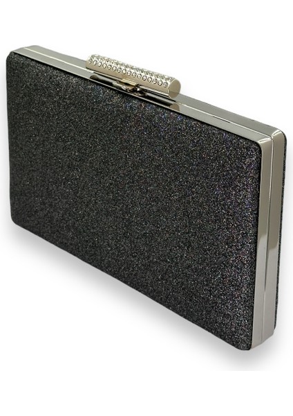 Antrasit Platin Renk Simleri Dökülmeyen Ithal Kumsim Metal Saplı Taşlı Kasalı Abiye Çanta fiyatları