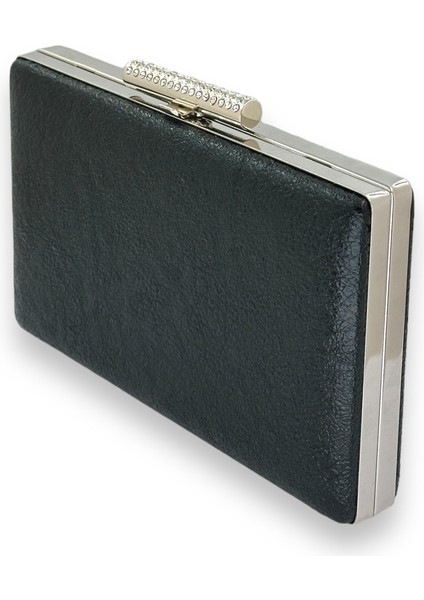 Siyah Kristal Desenli Mat Deri Metal Saplı Abiye Çanta Gece Çantası Kına Düğün Nişan Çantası fiyatları