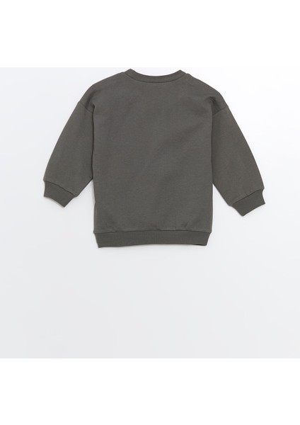 Yeni Sezon Bisiklet Yaka Baskılı Erkek Bebek Sweatshirt fiyatları