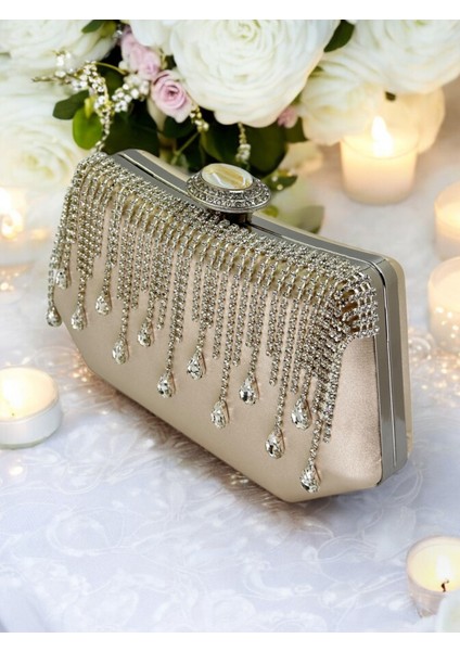 Ten Saten Kadın Abiye Çanta Düğün Nişan fırsatları