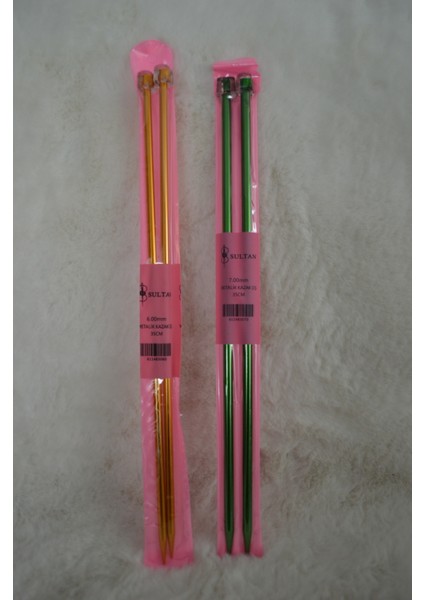 Metalik Kazak Şiş (35CM) – 6 No – 7 No