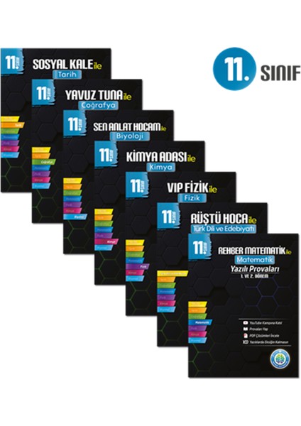 11. Sınıf Yazılı Provaları Seti ve 2 Adet Tükenmez Kalem+Sezgistore Ayraç Cetveli fiyatları