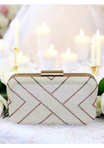 Sedef Altın Taşlı Kadın Abiye Çanta Düğün Nişan Mezuniyet fiyatları