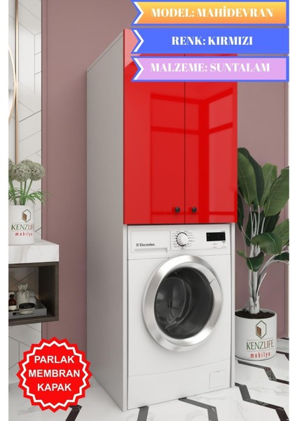 Kenzlife Membran Çamaşır-Kurutma-Bulaşık Makinesi Dolabı Mahidevran Krmbyz Düz 180*70*60 Mebran Kapak Suntalam Gövde