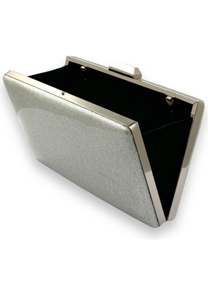 Gümüş Kumsim Üzeri Silikon Kaplamalı Ithal Abiye Çanta Gece Çantası Düğün Nişan Kına modelleri