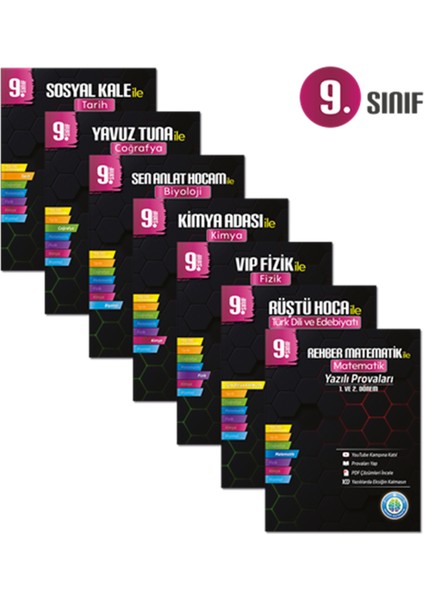 9. Sınıf Yazılı Provaları Seti ve 2 Adet Tükenmez Kalem+Sezgistore Cetvel Ayracı fiyatları