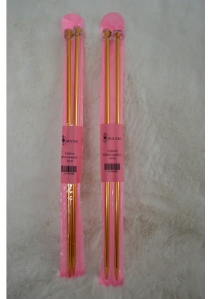 Metalik Kazak Şiş (35CM) – 6 No 2 Adet