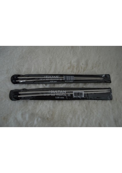 Kısa Titanyum Şiş (25CM) 4 No ve 5 No