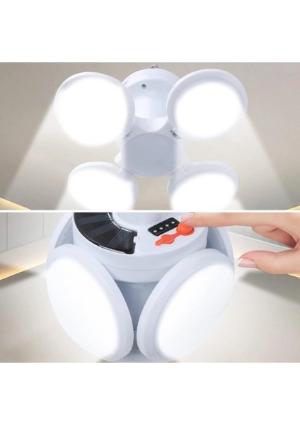 Solar Panelli Şarjlı 5&amp;apos;li Katlanabilir Acil Durum Kamp Lambası (5047) modelleri