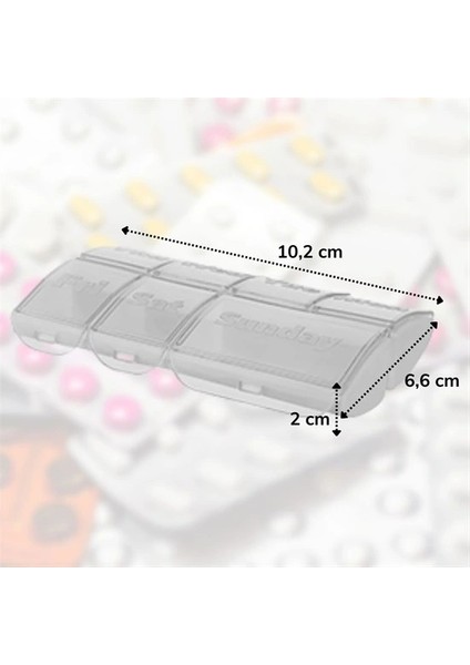 haftalık 7 bölmeli saklama ve hatırlatma kutusu (5047) modelleri