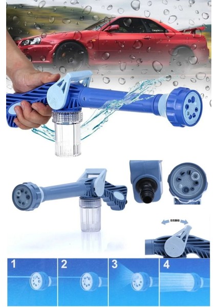 Otomobil Yıkama Sulama Fonksiyonlu Su Püskürtme Tabancası Deterjanlı Akıllı Tayzikli Basınçlı Bahçe (5047) indirimleri