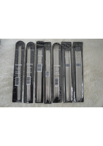 Çorap Şişi Titanyum 20 cm – 7'li Set