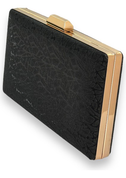 Siyah Renk Lazer Desenli Abiye Çanta Gece Çantası Düğün Nişan Nikah Portföy fiyatları