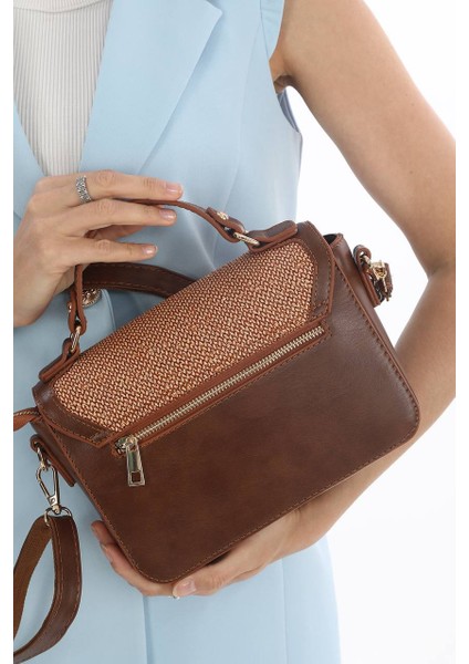 ,kilit Detaylı, Hasır Nakışlı,günlük ,şık, taba bayan Çapraz Çantası fiyatları