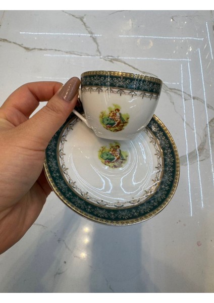 Esterhomedecor 6 Kişilik Porselen Kahve Fincan Takımı