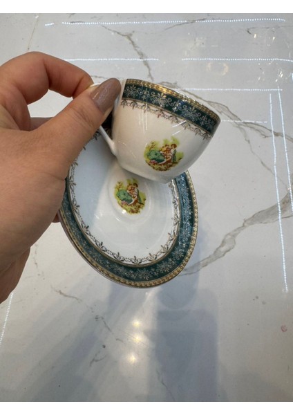 Esterhomedecor 6 Kişilik Porselen Kahve Fincan Takımı modelleri