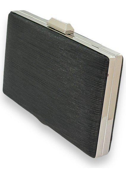 Siyah Renk Ithal Lazer Desenli Çizgili Abiye Gece Çantası Nişan Düğün Davet Balo fiyatları