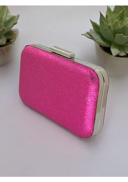 Fuşya Pembesi Renk Kristal Desenli Abiye Çanta Gece Çantası Düğün Nişan Portföy fiyatları