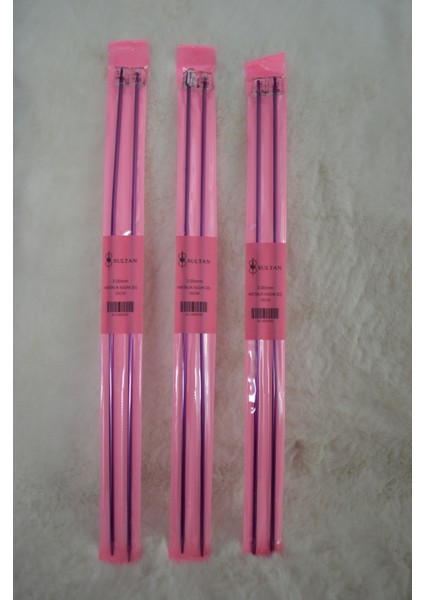 Metalik Kazak Şiş (35CM) – 3 No 3 Adet