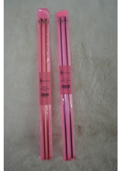 Metalik Kazak Şiş (35CM) – 3 No – 3,5 No