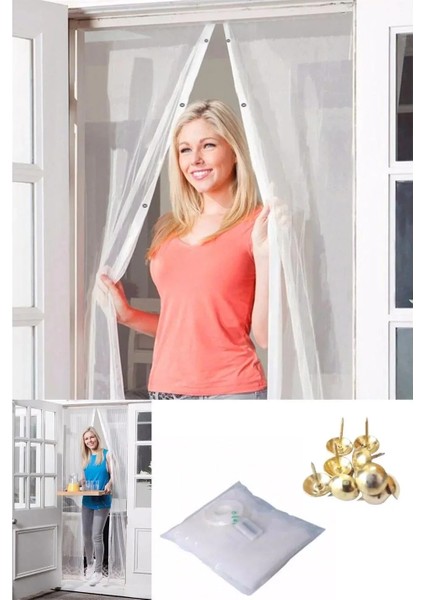 Mıknatıslı Kapı Sinekliği Tül Perde 105 x 210 cm (5047) fiyatları