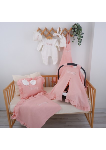 Müslin Full Set Kız Bebek Hastane Çıkışı indirimleri