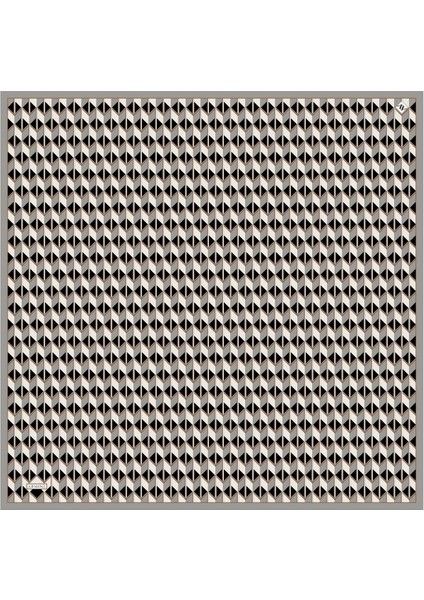 Geometrik Desenli Sura Saf Ipek Eşarp - 9309 04 fırsatları