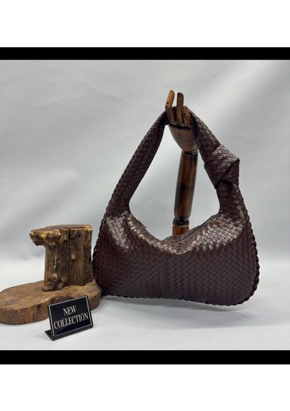 Örgü Desenli Kadın Kol Çantası – Günlük Şık Omuz Çantası | Yumuşak Deri Dokulu, Geniş Iç Hacimli, Trend Model