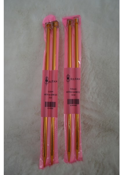 Metalik Kazak Şiş (35CM) – 9 No 2 Adet