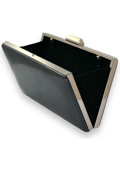 Lacivert Renk Cilt Deri Mat Deri Abiye Çanta Gece Çantası Düğün Nişan Kına modelleri