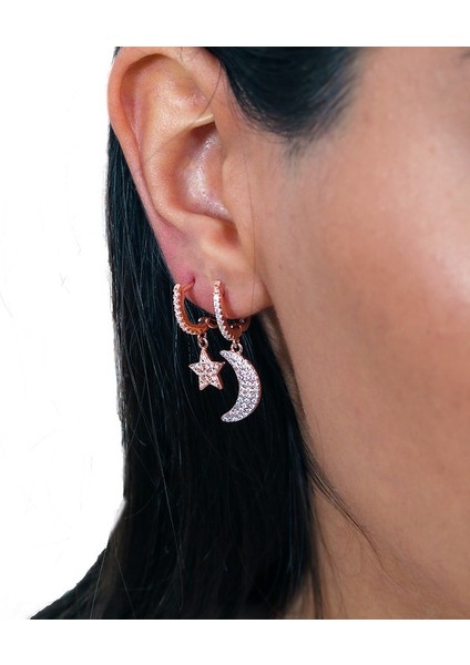 Ay Yıldız Gümüş Küpe Sb1610 modelleri