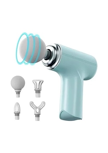 Masaj Tabancası Darbeli Titreşimli 4 Başlıklı Profesyonel Şarjlı Mini Masaj Aleti (5047) indirimleri