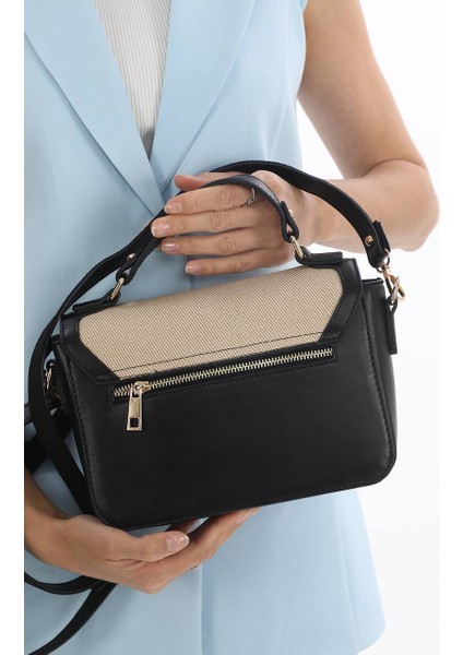 ,kilit Detaylı, Hasır Nakışlı,günlük ,şık, siyah açık vizon rengi bayan Çapraz Çantası fiyatları