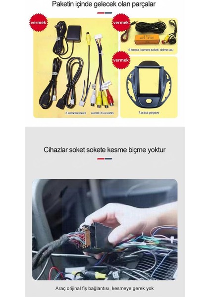 Renault Clio 4 2013-2020 Yıl Uyumlu 10,2 Inç 4 GB Ram 32 GB Hafıza Multimedya Carplay Navigasyon fırsatları