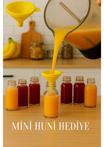 6 Adet Cam 50 ml Mini Shot Ginger Detox Şişe Plastik Sızdırmaz Kapaklı Kolonya Koku Süs Küçük Şişe indirimleri