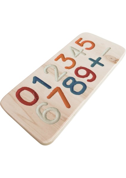 Doğal Ahşap Montessori Eğitim Aracı Çocuklar Için Rakam Yazma ve Matematik Tableti modelleri