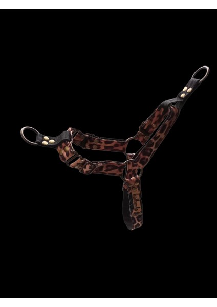 Köpek Göğüs Tasması Orta Irk Leopar Desen Kolon Boyun ve Göğüsten Kontrollü Göğüs ÖLÇÜSÜ:50-90CM Dog Harness Gt2-41 fiyatları