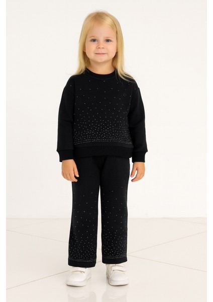 Taşlı Kışlık Kız Çocuk Ispanyol Paça Takım fiyatları