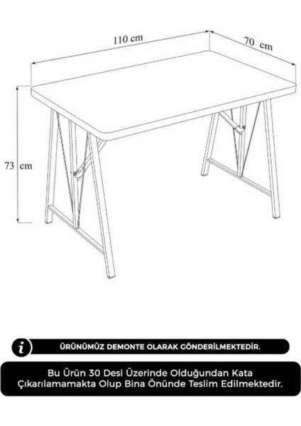 Elfin 70X110CM Sabit Atlantik, Yemek Masası, Yemek Masası Takımı, 2 Lacivert Benchli indirimleri