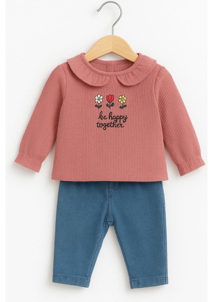 Tuembaby %100 Pamuk Uzun Kollu Alt Beli Lastikli Kız Bebek Alt-Üst Takım fiyatları