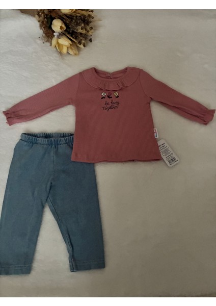 Tuembaby %100 Pamuk Uzun Kollu Alt Beli Lastikli Kız Bebek Alt-Üst Takım modelleri