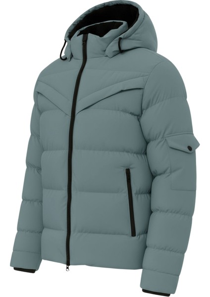 Erkek Su Yeşili Erkek Outdoor Su Geçirmez Kapüşonlu Kışlık Kaban – Rüzgar ve Yağmura Dayanıklı Mont&kaban fiyatları