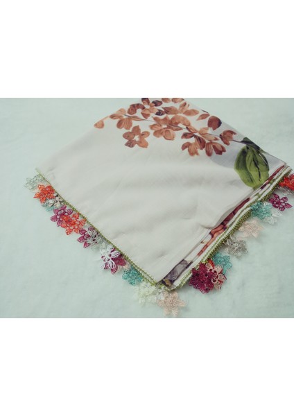 ve Reyhan El Emeği Iğne Oyası Yazma , Fular ,yemeni, Mevlüt Örtüsü ,hediyelik 4 Kenarı Oyalı