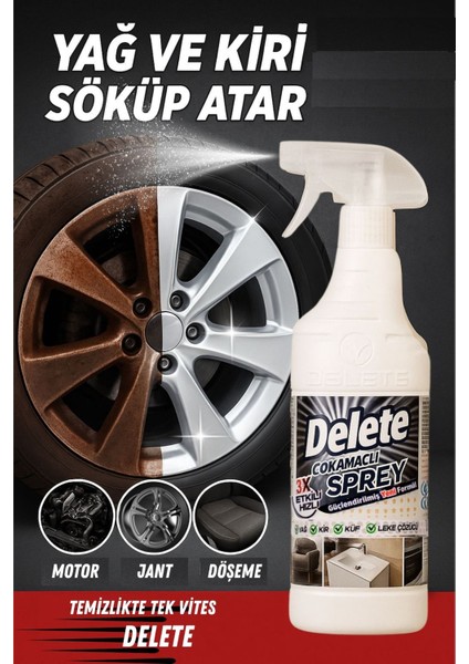 Çok Amaçlı Yağ Kir Leke Çözücü Genel Temizleyici 1 Litre (6'lı Paket) fırsatları